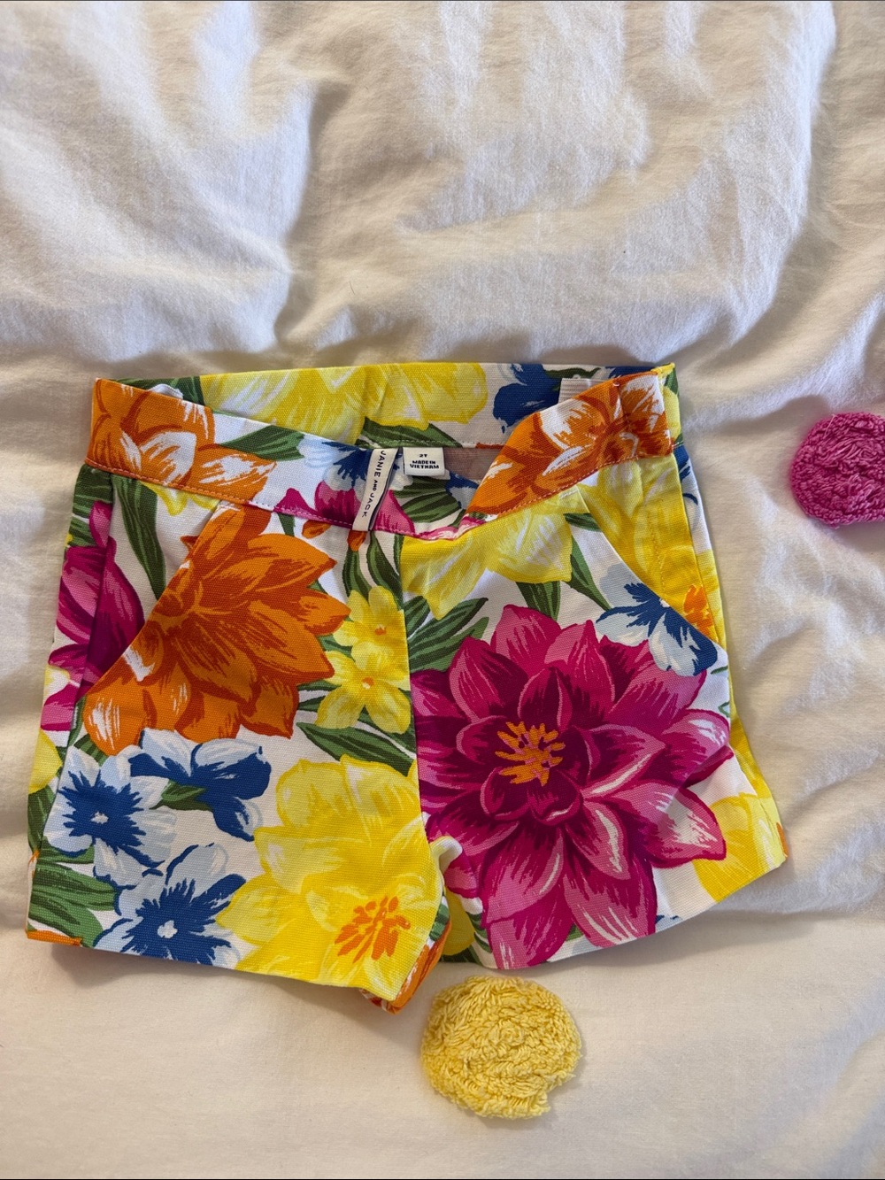 Janie and Jack Floral Print Shorts - 2T